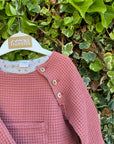 FRILL WAFFLE SWEATSHIRT / ISA0501