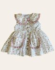 Vestido laranjas com gola babydoll