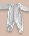 Babygrow estampado flores rosa