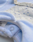 Babygrow veludo azul bebé