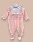 BABYGROW LAMINADO ROSA COM GOLA