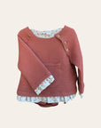 FRILL WAFFLE SWEATSHIRT / ISA0501