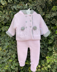 Conjunto malha rosa