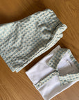 Calção com bolsos vichy azula água
