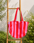 Tote Bag Riscas Framboesa
