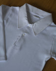 Polo gola branca