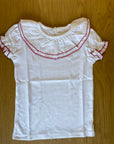 T-shirt manga curta gola