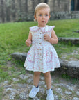 Vestido laranjas com gola babydoll