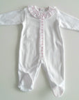 Babygrow estampado flores rosa