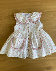 Vestido laranjas com gola babydoll