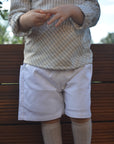 Calções piqué branco