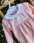 BABYGROW LAMINADO ROSA COM GOLA