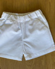 Calções piqué branco