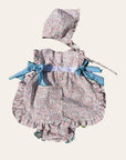 Vestido Jardim de Rosas e touca