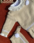 Conjunto 3 peças tricot - Areia