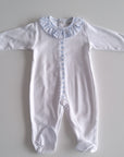 Babygrow estampado flores azuis