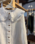 Blusa babydoll branca