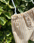 Calções riscas amarelas