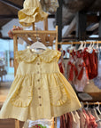 Vestido riscas amarelas