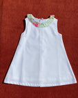 Vestido branco com gola