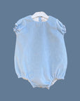 VELVET ROMPER BABY BLUE / ISA2312LX