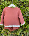 FRILL WAFFLE SWEATSHIRT / ISA0501