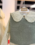 Blusa babydoll floral verde