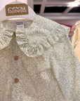 Blusa babydoll floral verde