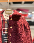 Sobretudo teddy Bordeaux