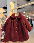 Sobretudo teddy Bordeaux