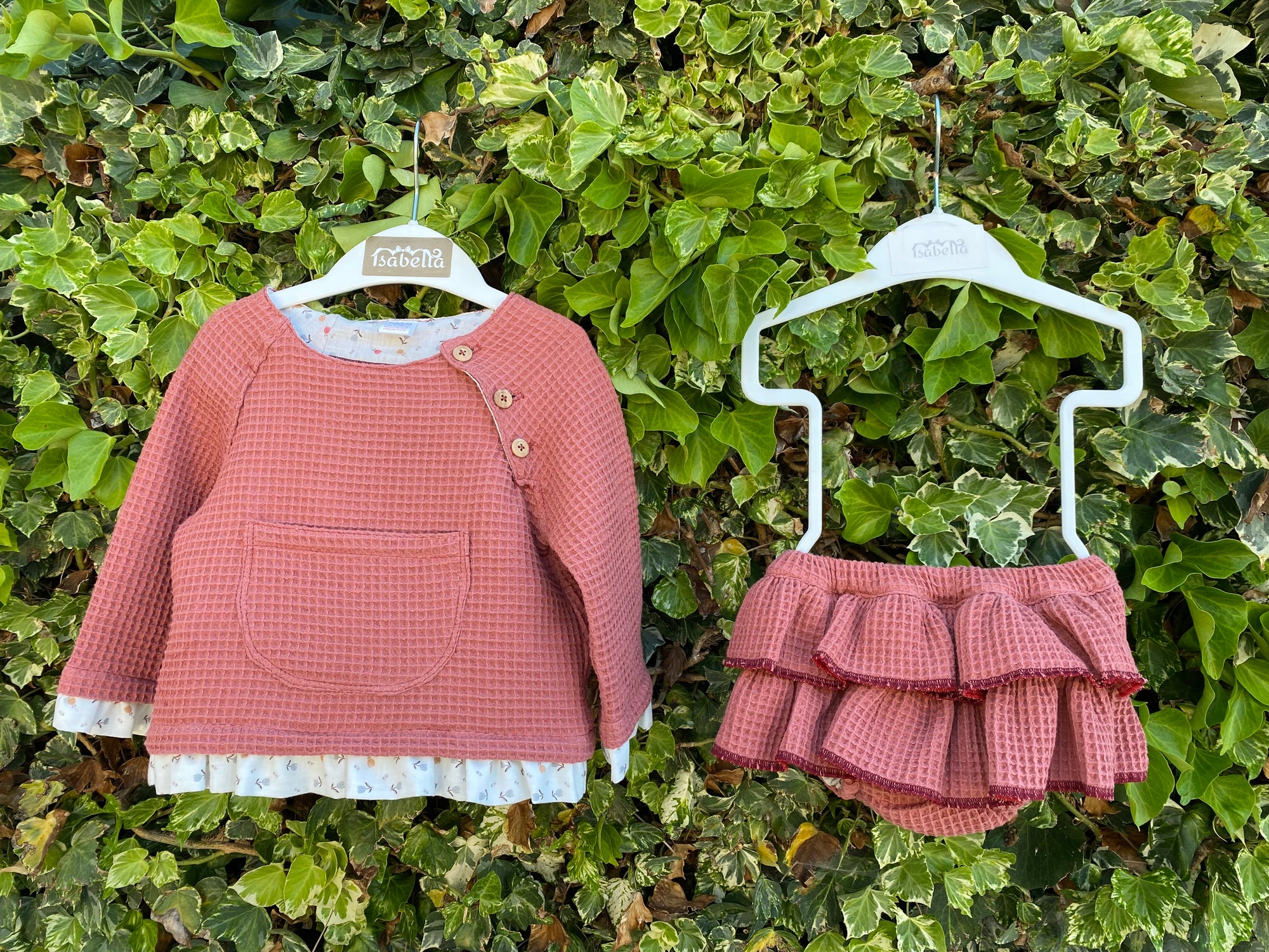 FRILL WAFFLE SWEATSHIRT / ISA0501