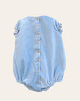 VELVET ROMPER BABY BLUE / ISA2312LX