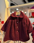 Sobretudo teddy Bordeaux