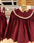Vestido bombazine Bordeaux