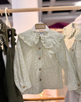 Blusa babydoll floral verde