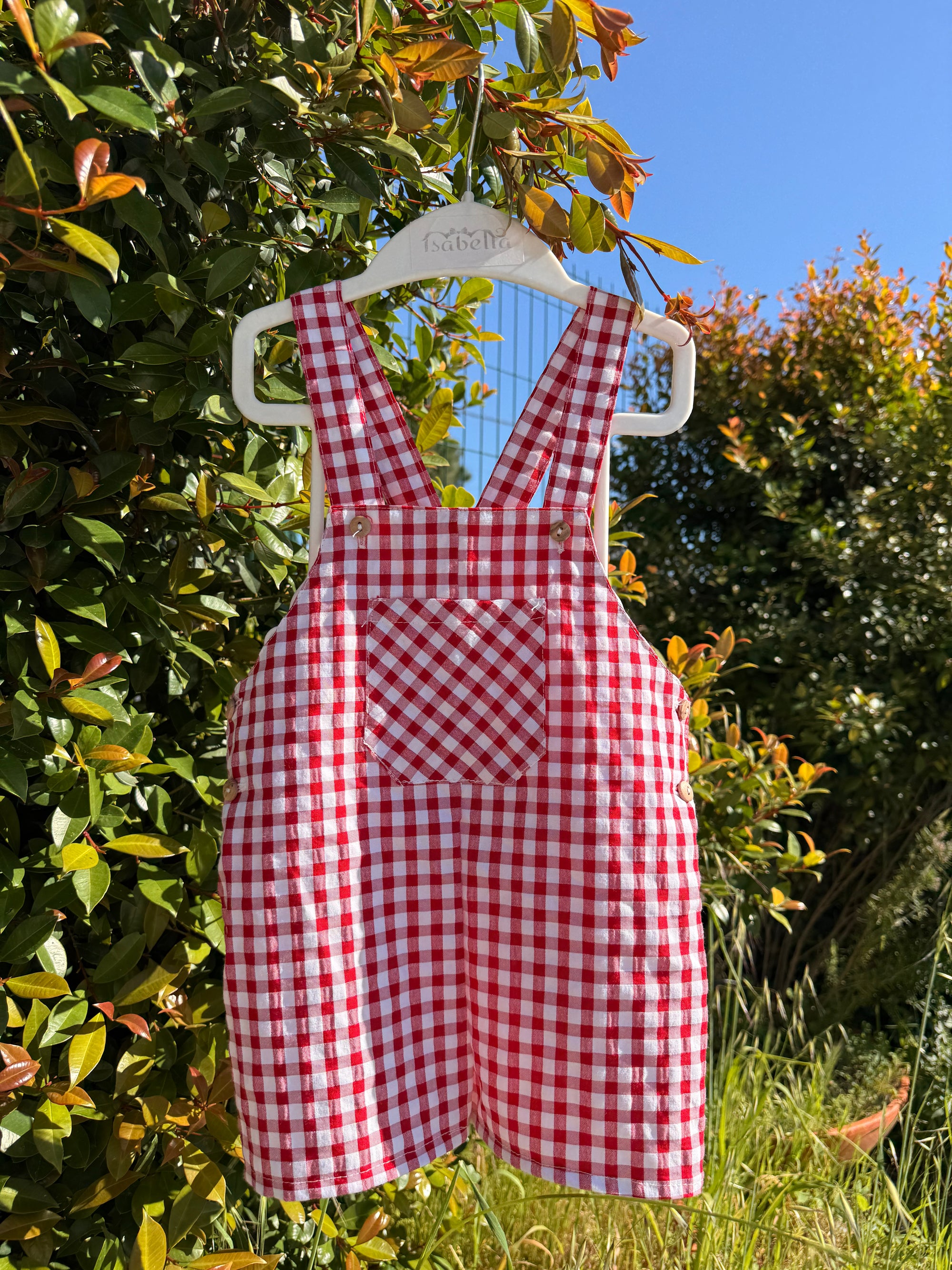 Jardineiras Noah | Vichy Vermelho