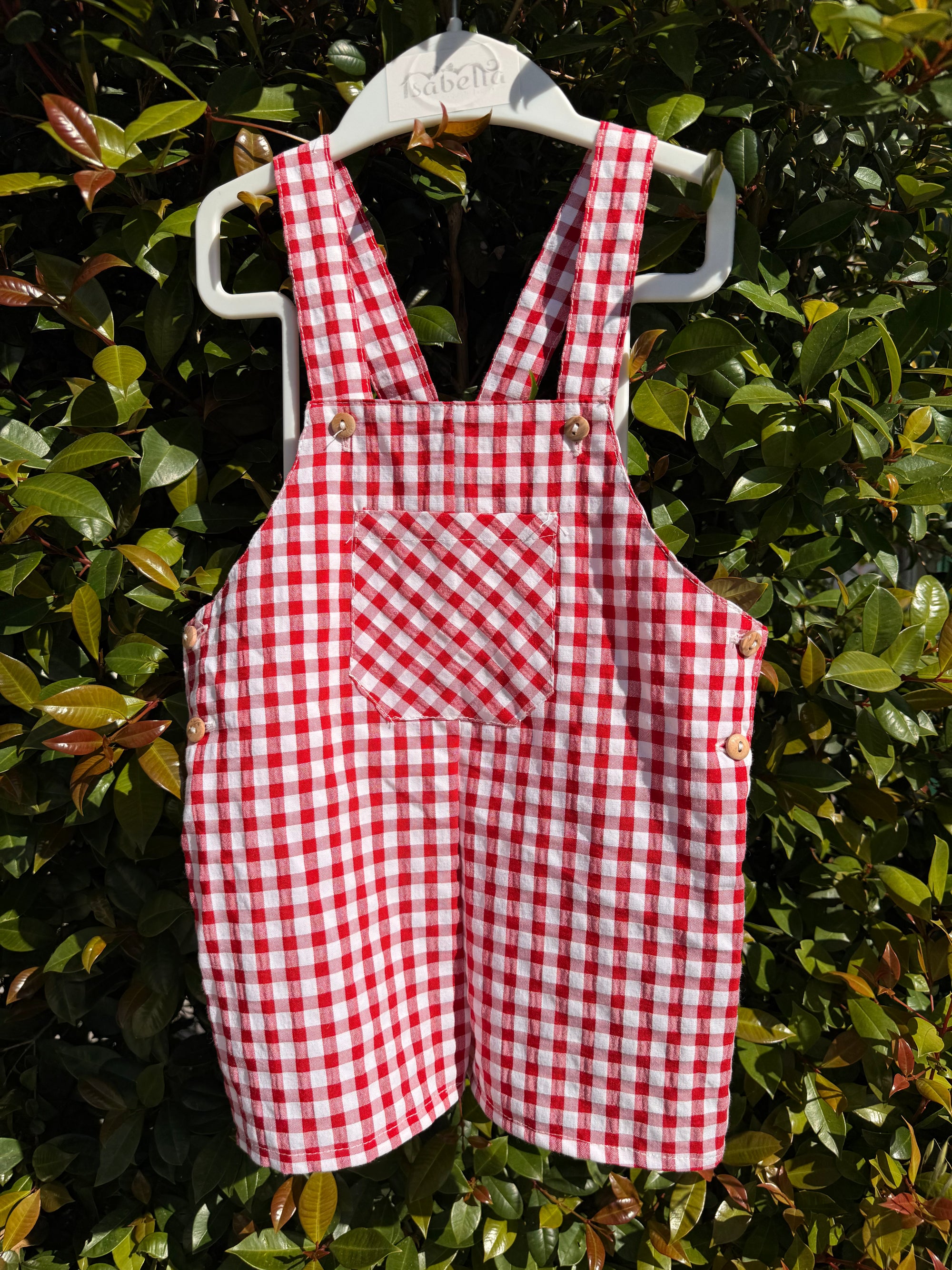 Jardineiras Noah | Vichy Vermelho