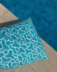 Puff praia manchas verdes | Com fecho